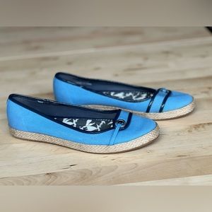 Sperry Topsider Women’s Blue Flats With Espadrille Size 8